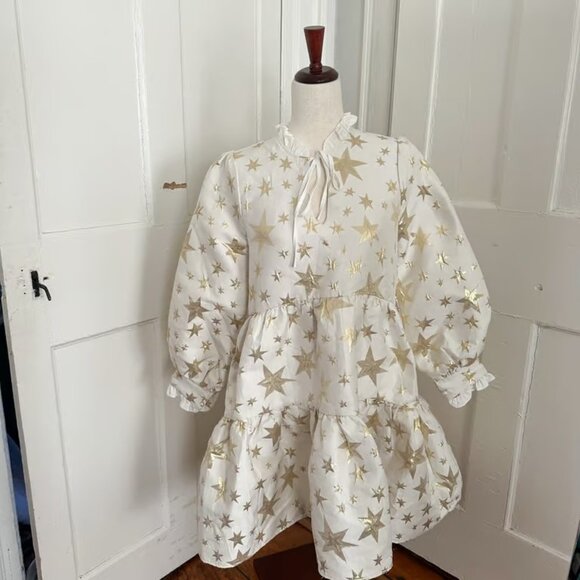 Sister Jane Star Print Mock Neck Dress Size Small - Picture 1 of 5